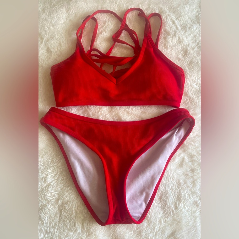 Red two piece - never worn